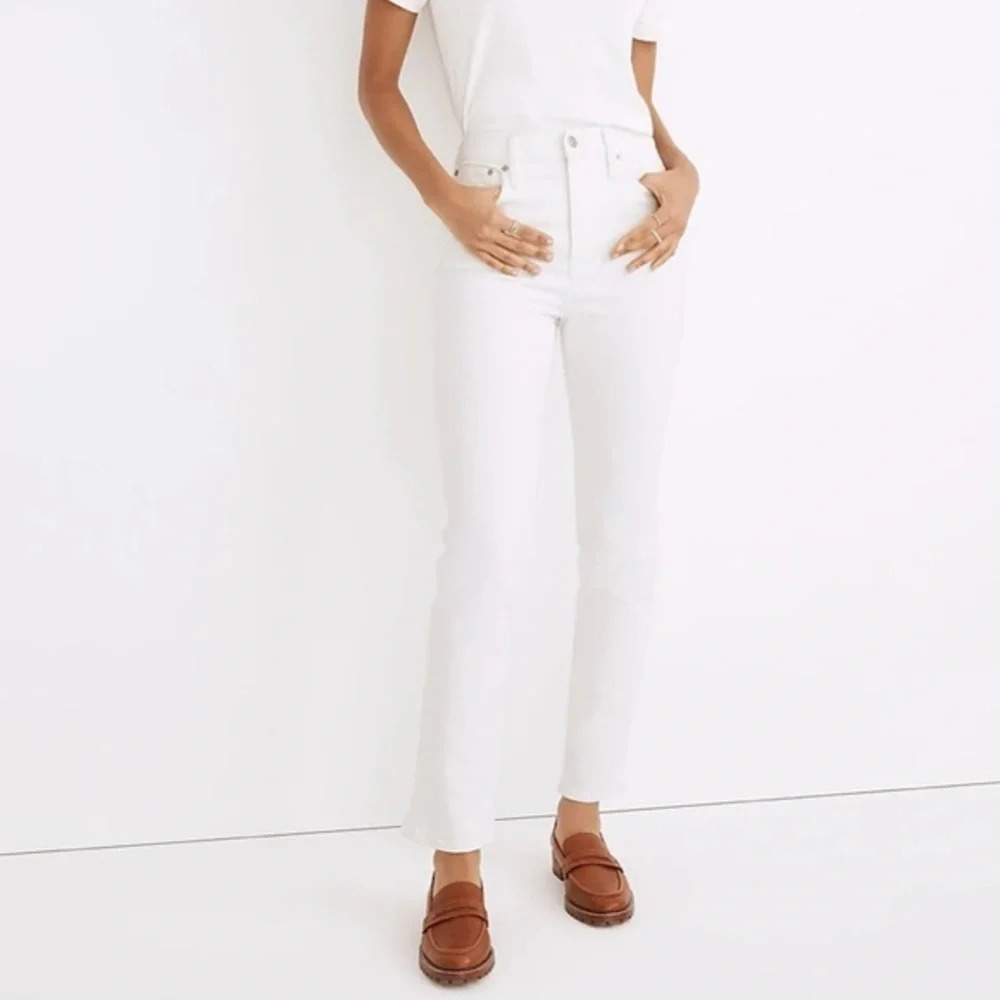New Madewell Perfect Vintage Jeans Size 24 Tile White